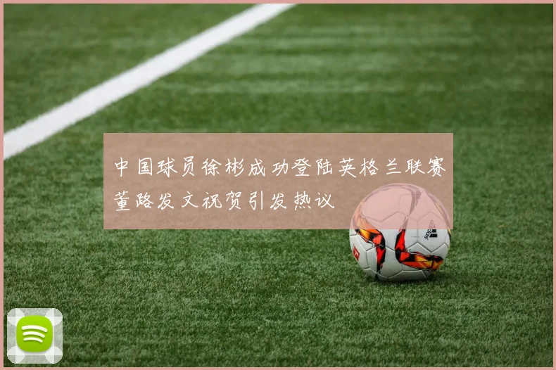 中国球员徐彬成功登陆英格兰联赛董路发文祝贺引发热议